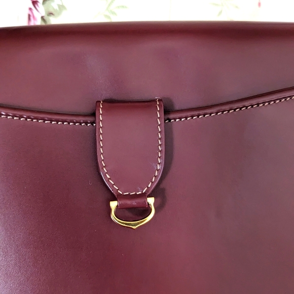 Cartier, Must de Cartier Burgundy Shoulder/ Sling saddle Bag - Picture 15 of 16